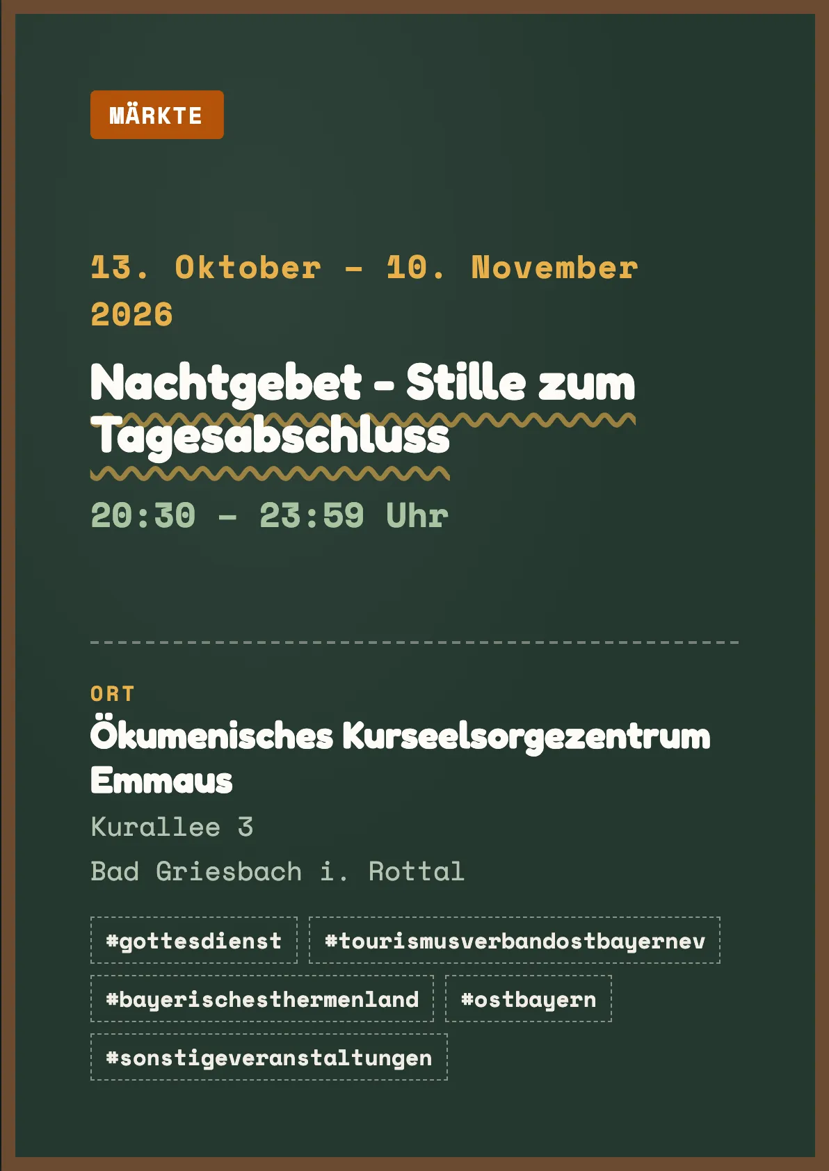 Veranstaltungsflyer
