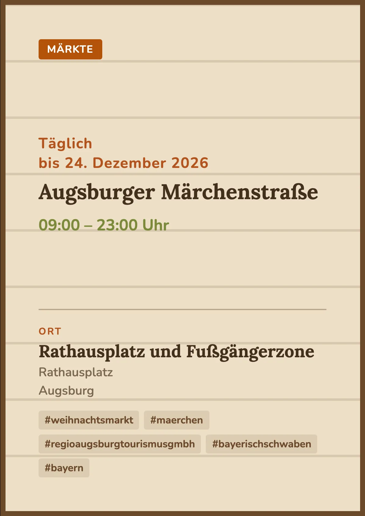 Veranstaltungsflyer