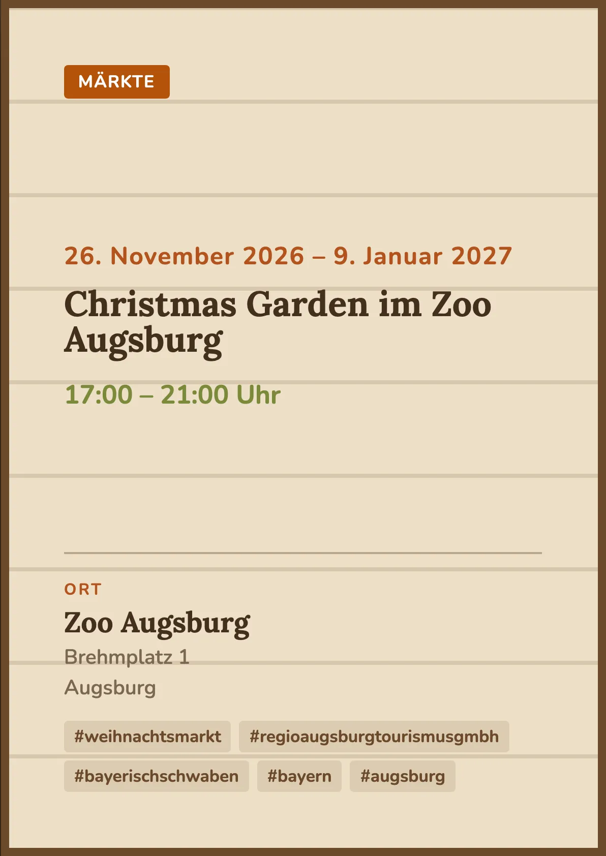 Veranstaltungsflyer
