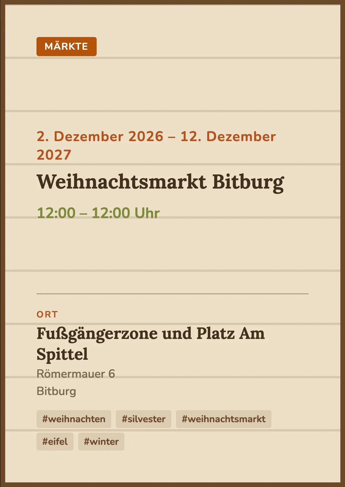 Veranstaltungsflyer
