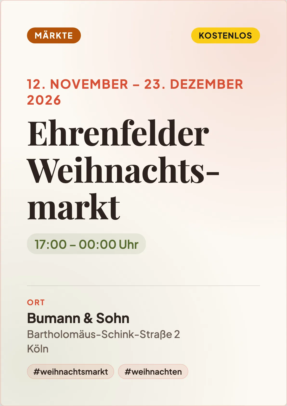Veranstaltungsflyer