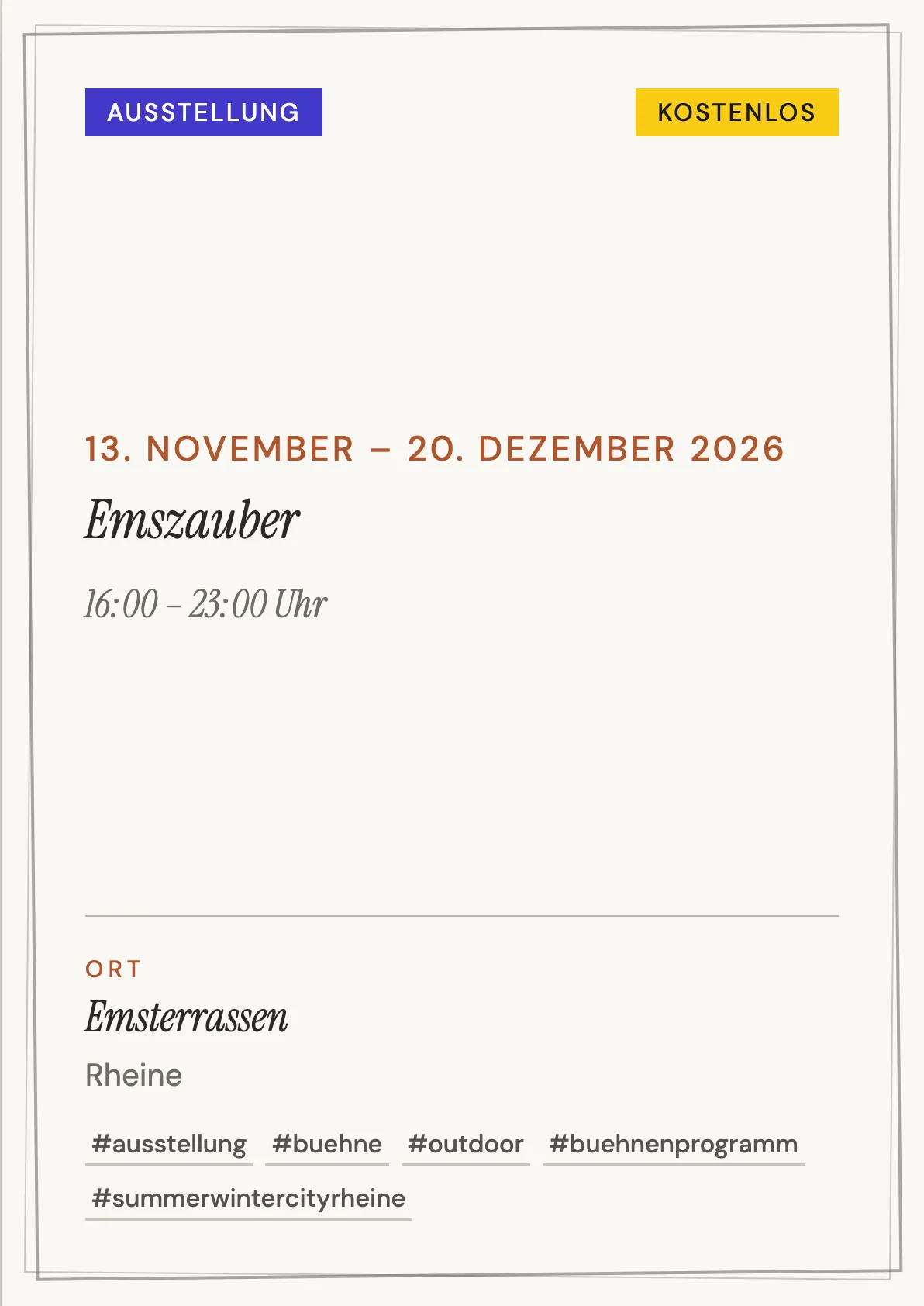 Veranstaltungsflyer