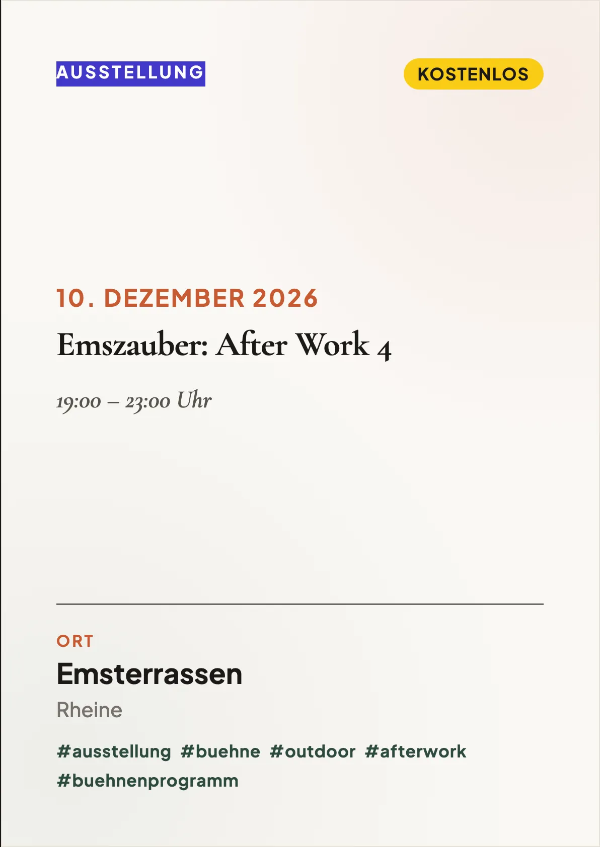 Veranstaltungsflyer
