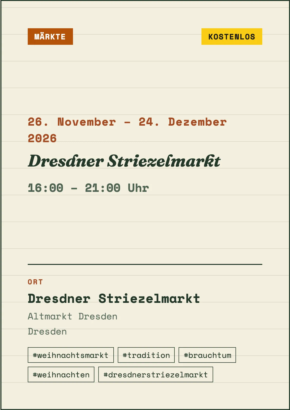 Veranstaltungsflyer