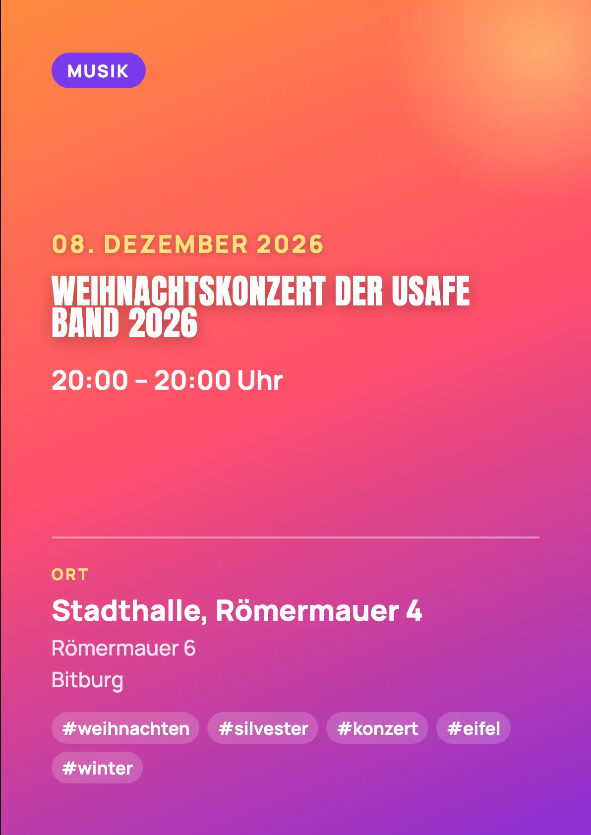 Veranstaltungsflyer