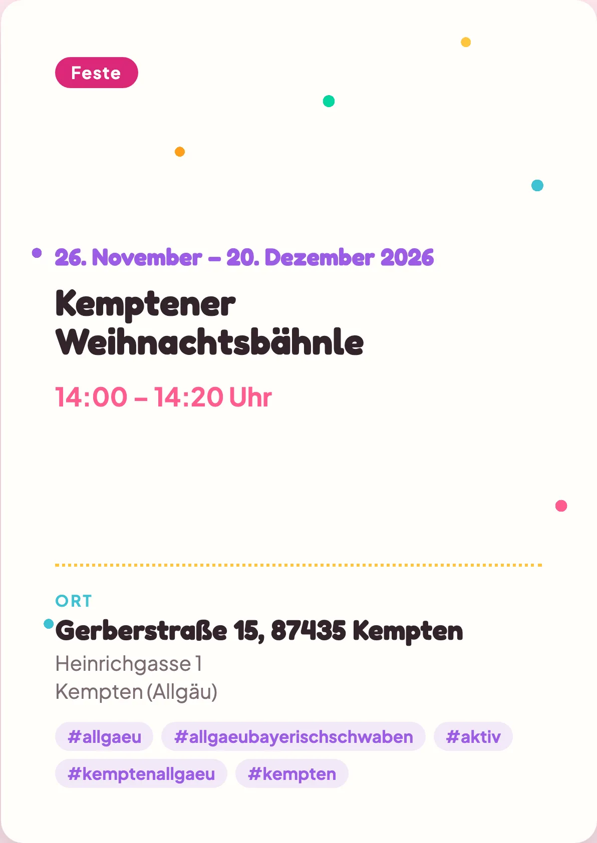 Veranstaltungsflyer