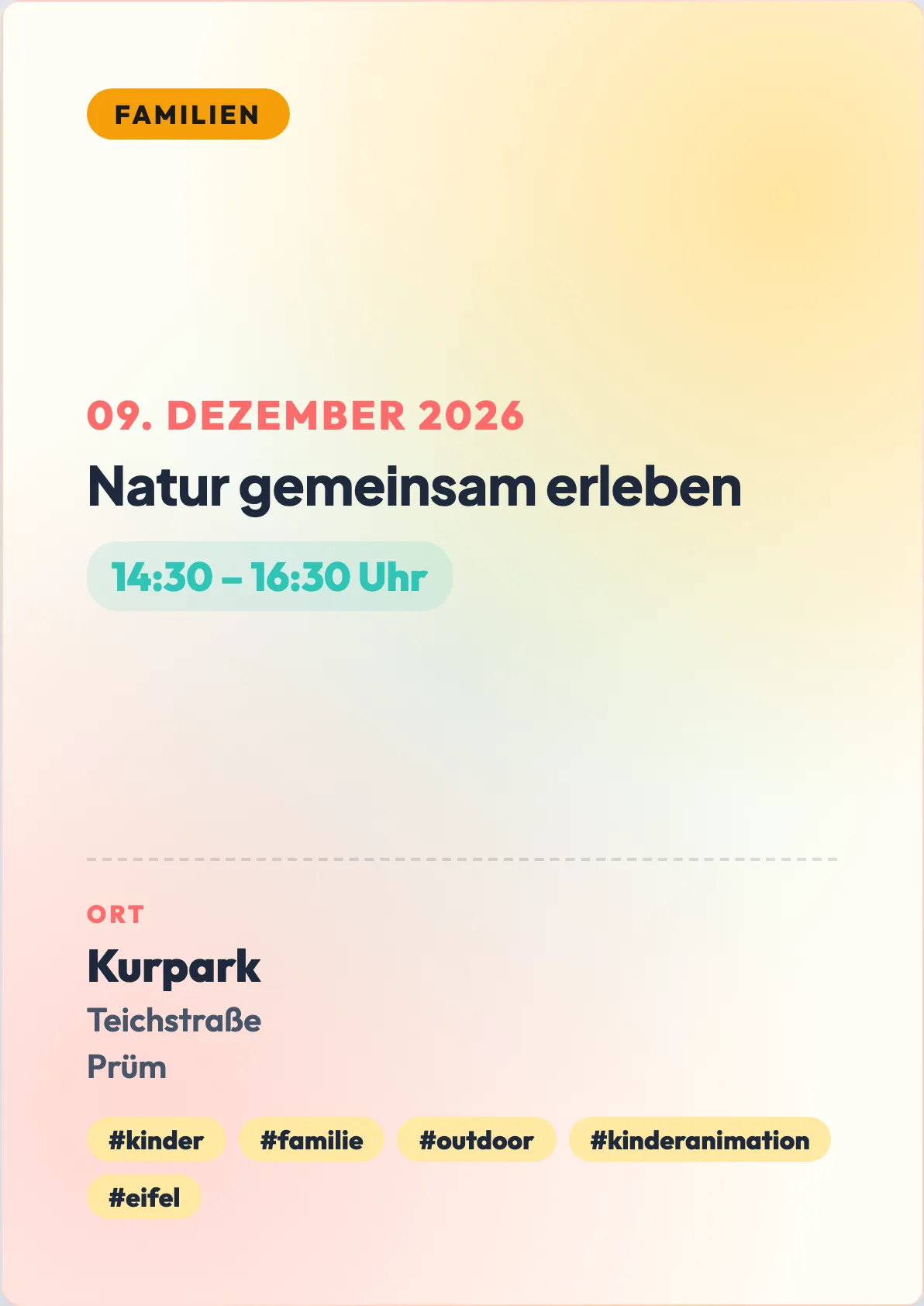 Veranstaltungsflyer
