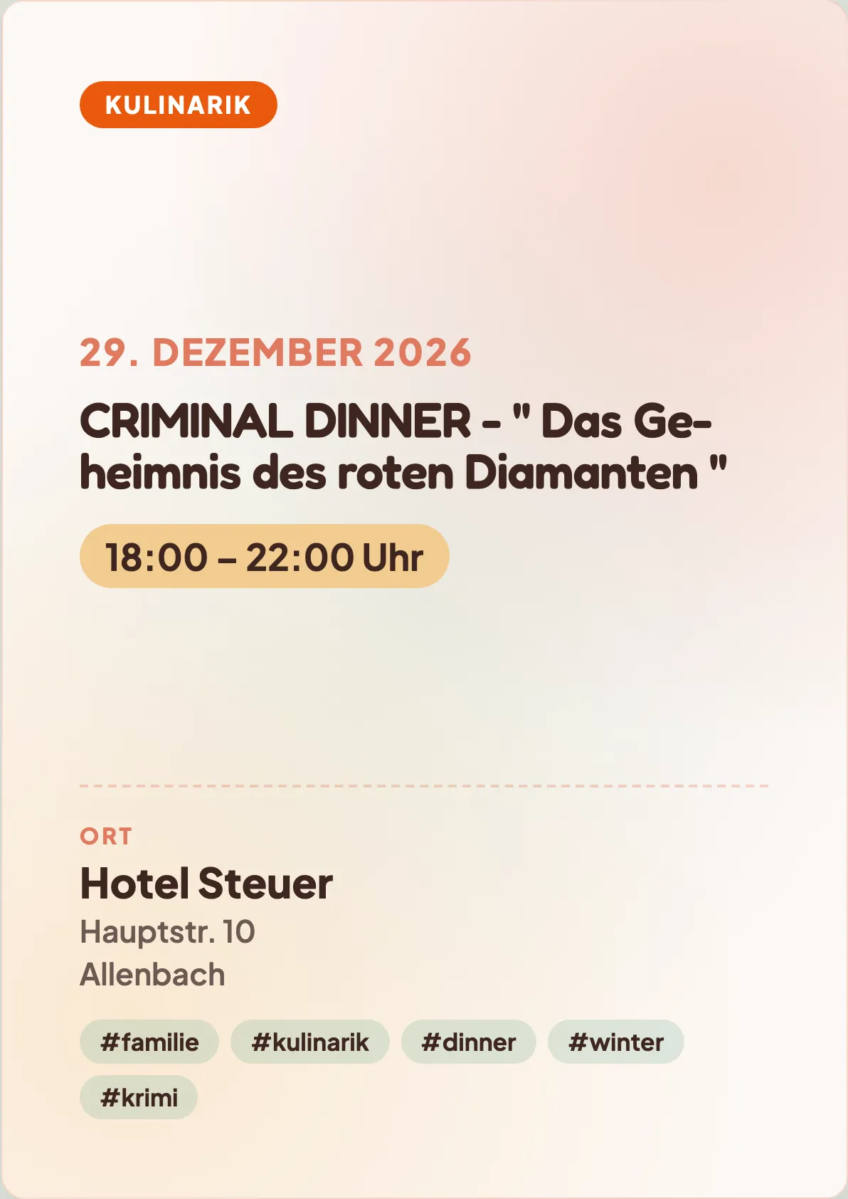 Veranstaltungsflyer