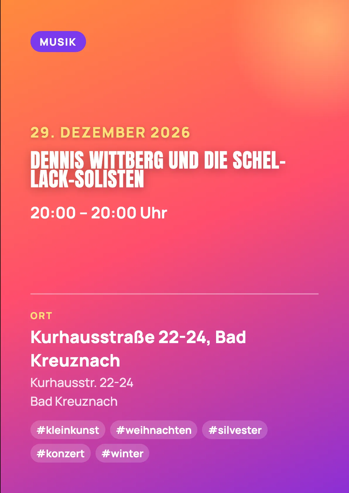 Veranstaltungsflyer