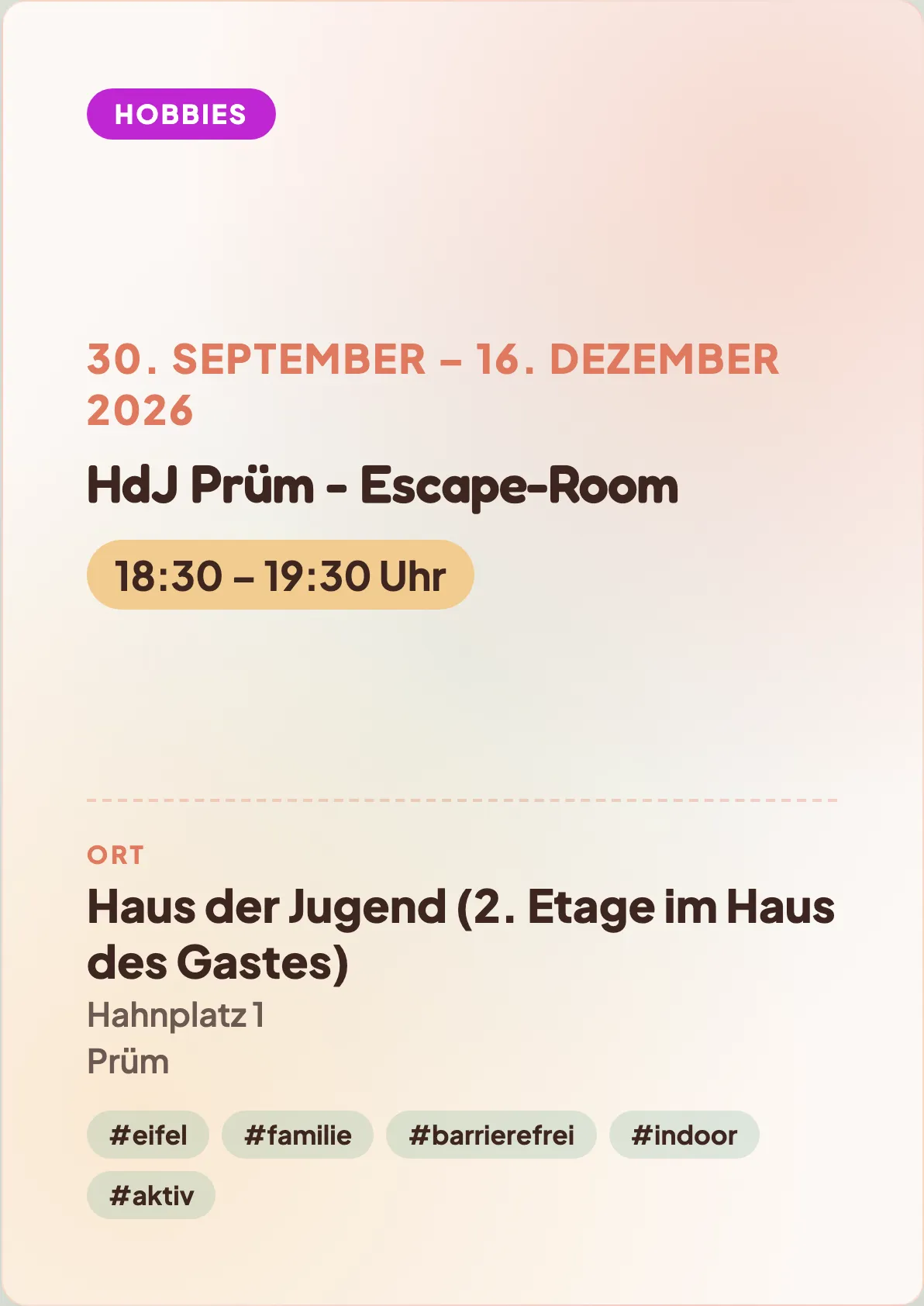 Veranstaltungsflyer