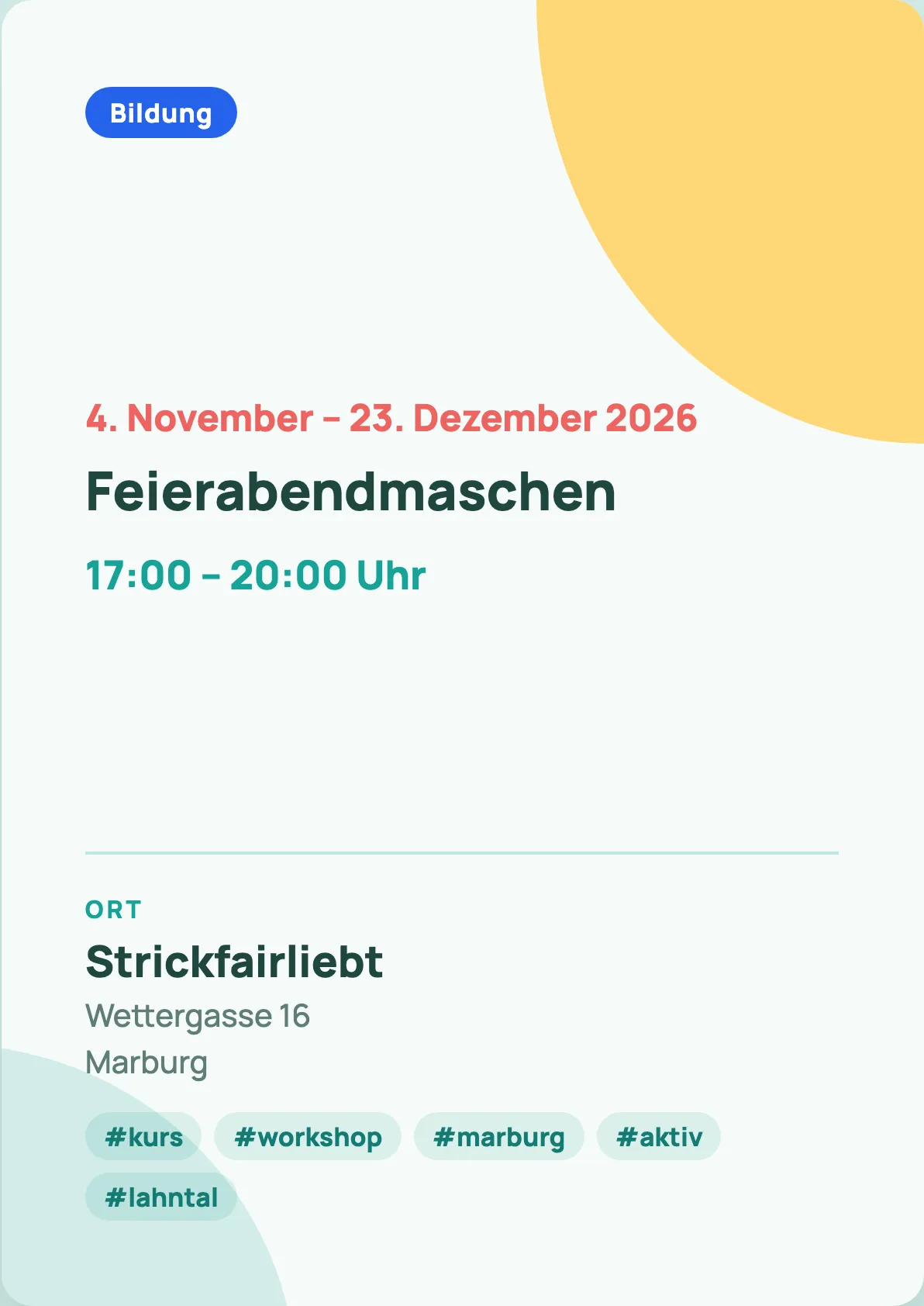 Veranstaltungsflyer