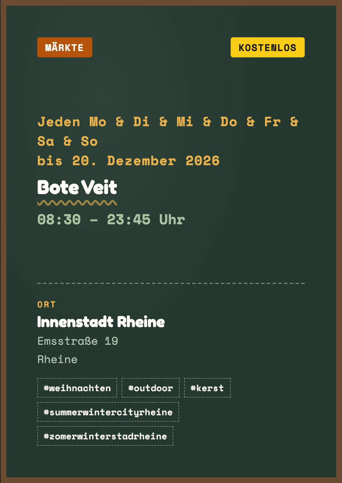 Veranstaltungsflyer