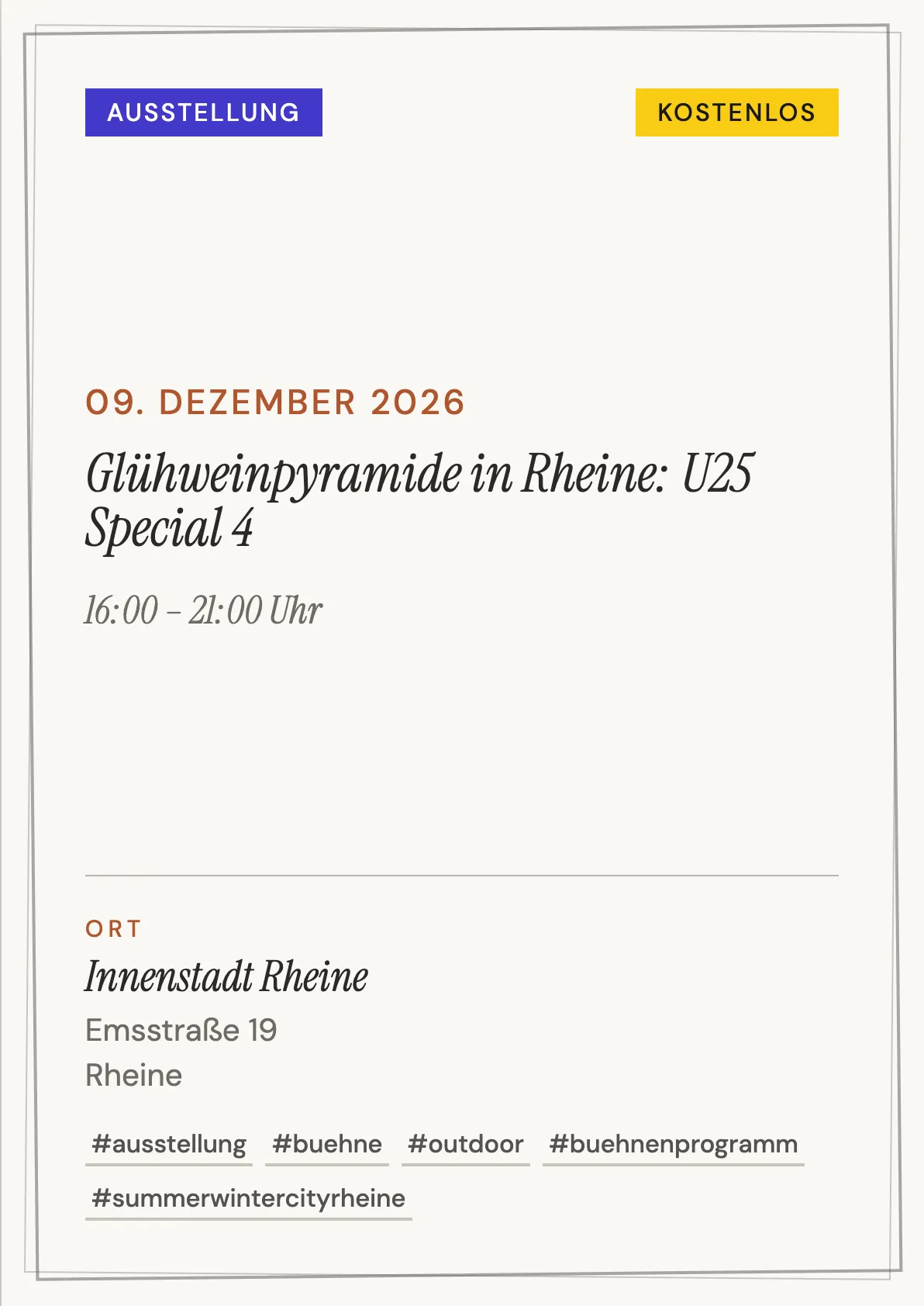 Veranstaltungsflyer