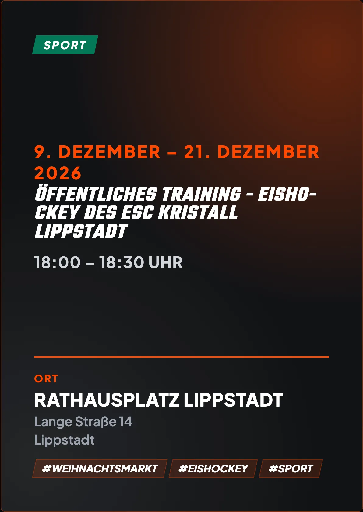 Veranstaltungsflyer